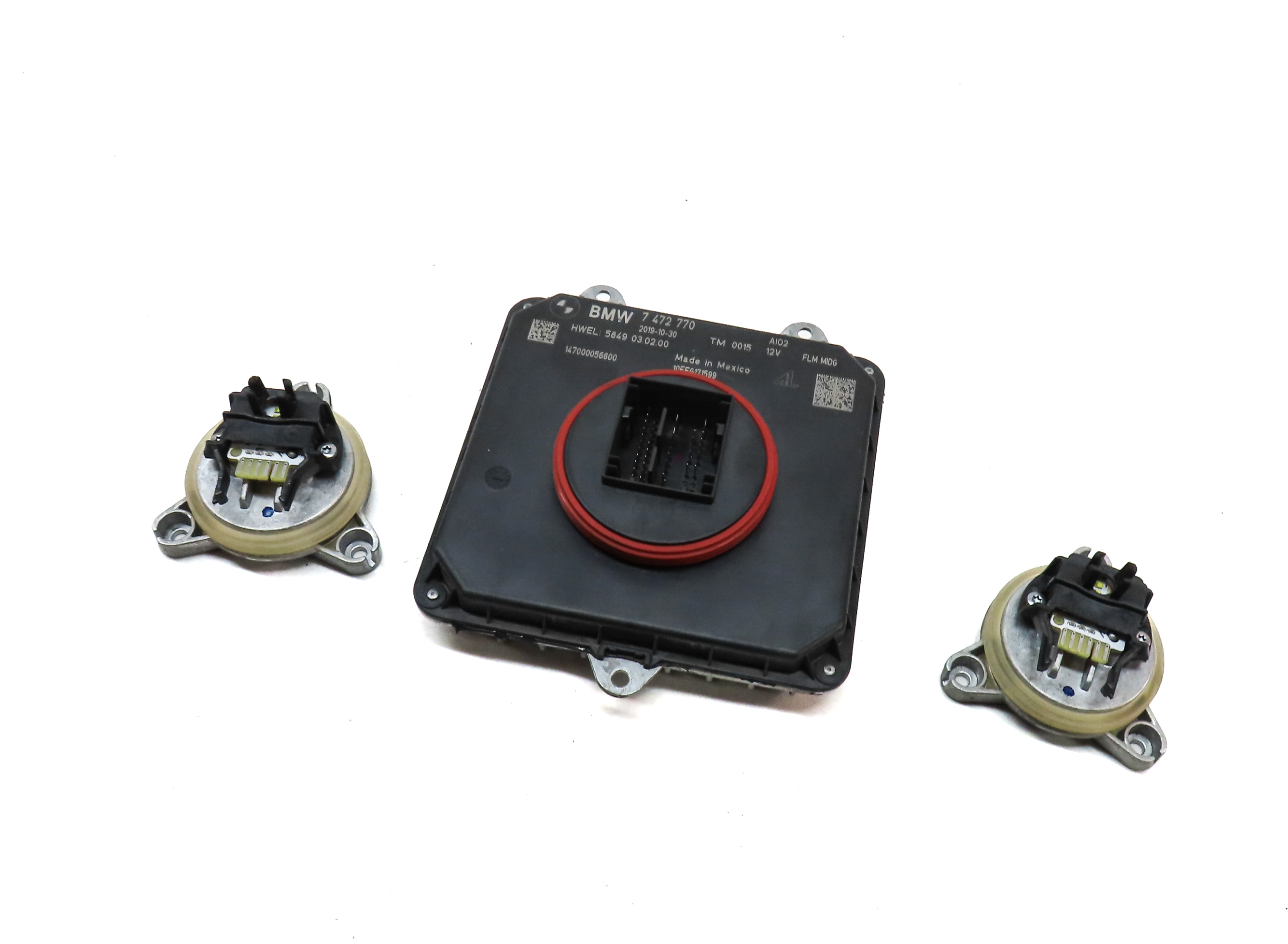 2020 BMW X3 (G01) LED HEADLIGHT HEAD LIGHT LAMP & CONTROL MODULE SET 3 — exact item pictured